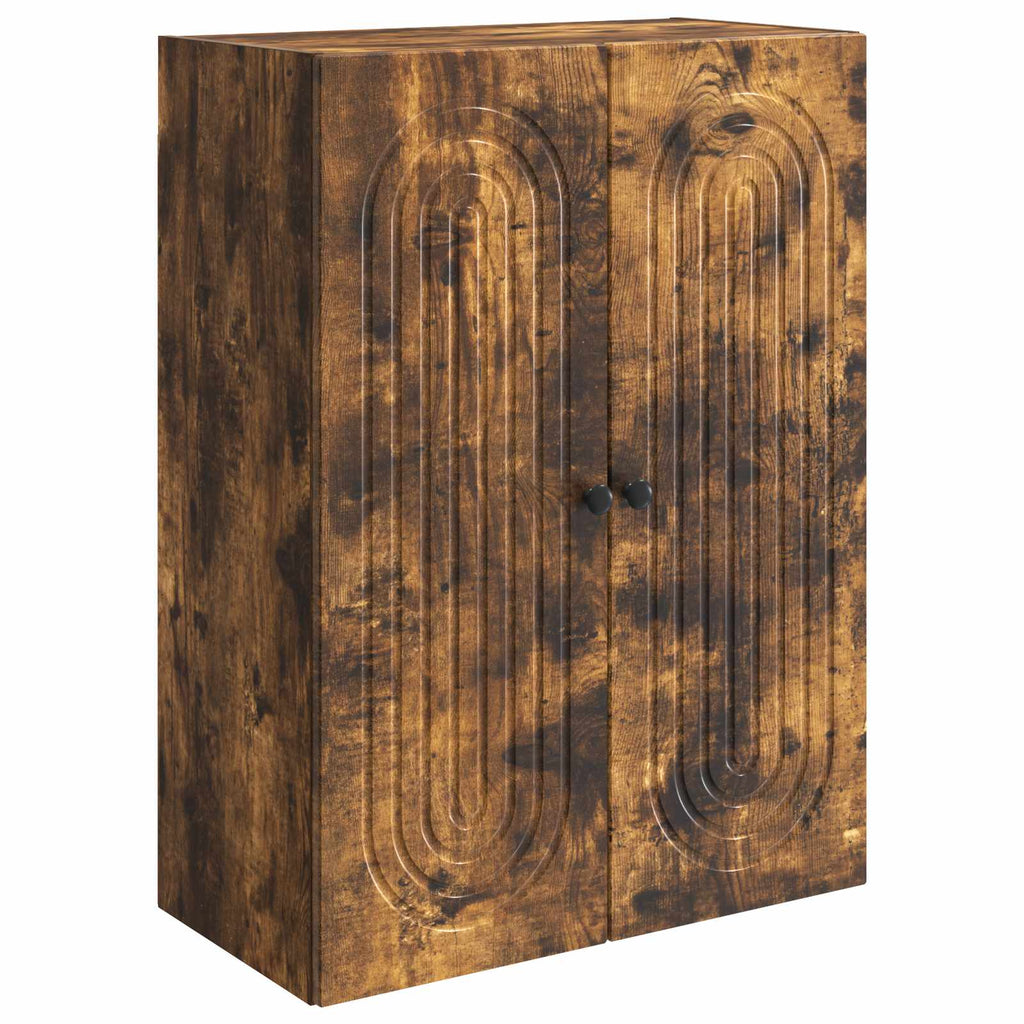 vidaXL Szafka ścienna Dąb wędzony 66 x 34,5 x 90 cm