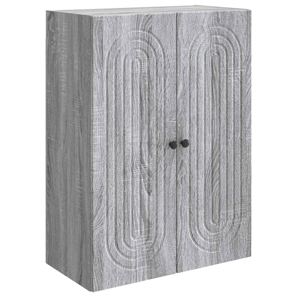vidaXL Szafka ścienna Szary Sonoma 66 x 34,5 x 90 cm