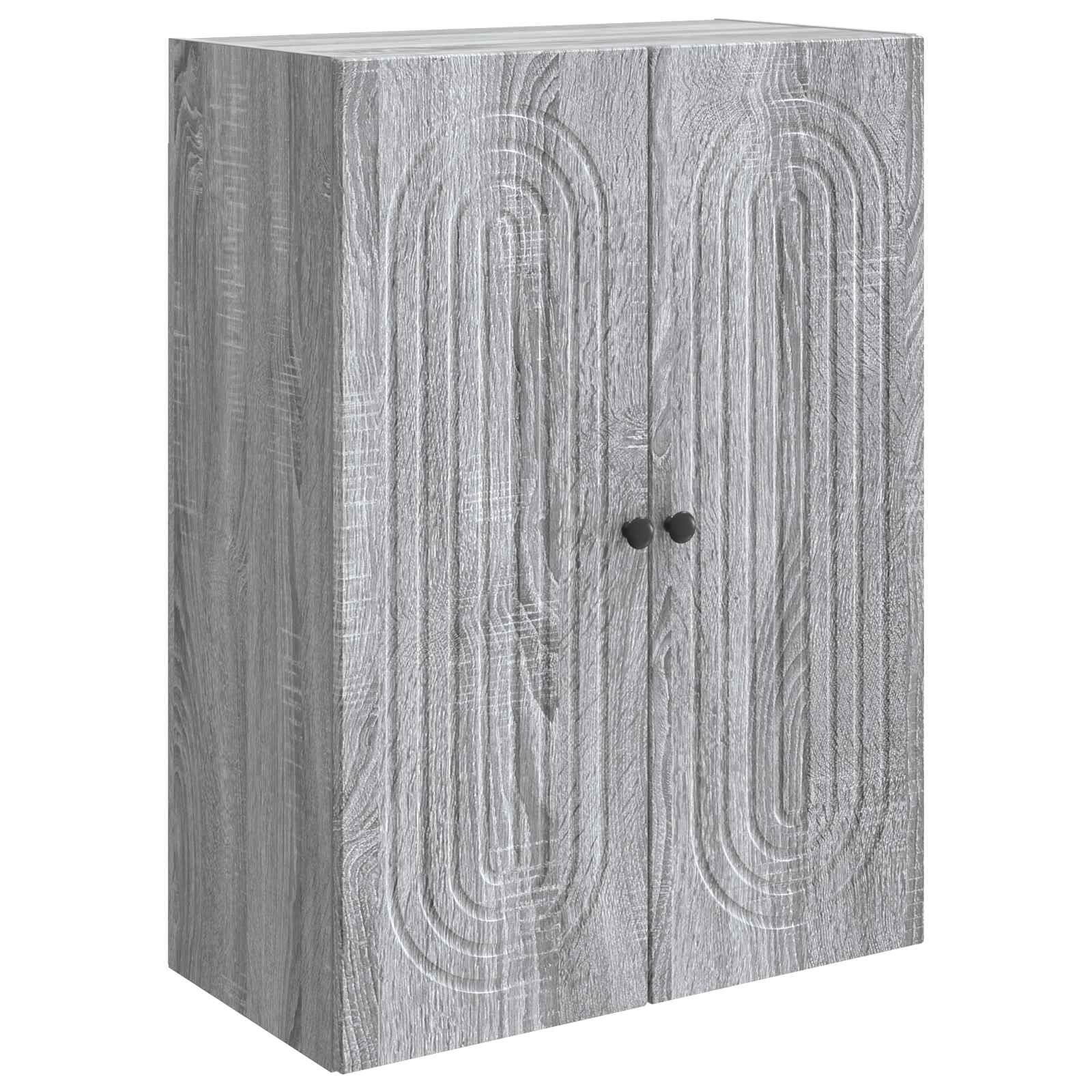 vidaXL Szafka ścienna Szary Sonoma 66 x 34,5 x 90 cm