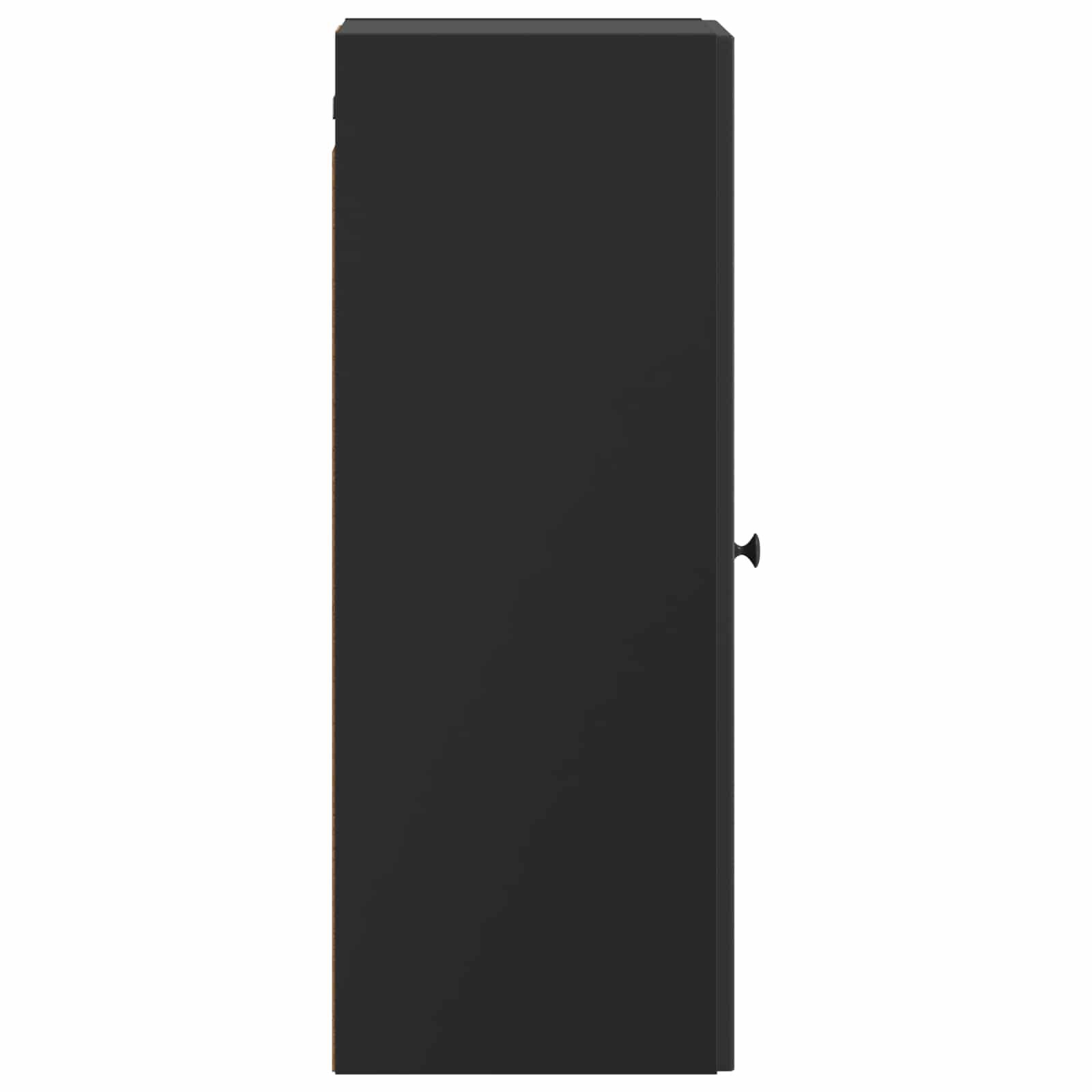 vidaXL Szafka ścienna Czarny 33 x 34,5 x 90 cm Drewno inżynieryjne