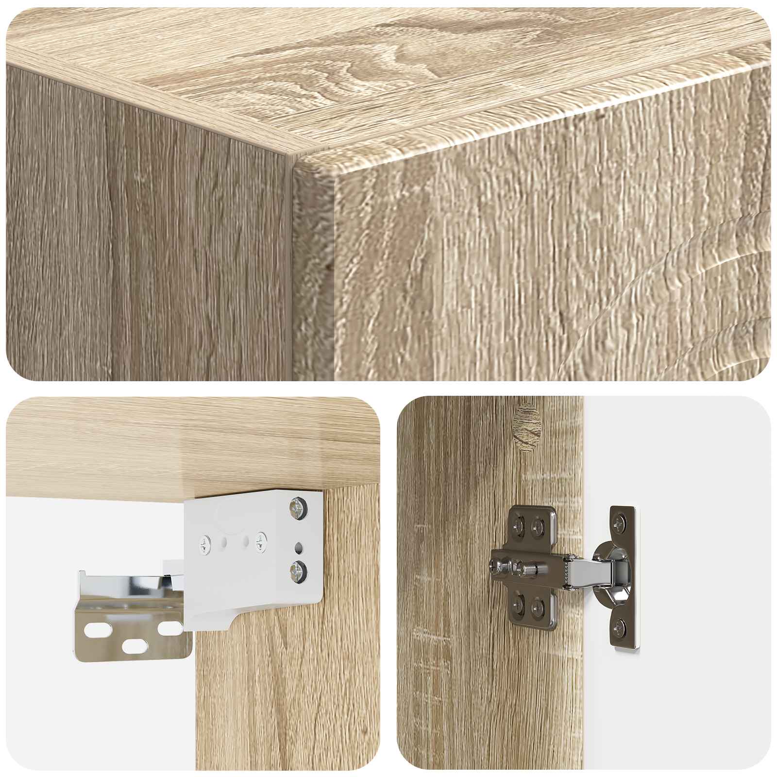 vidaXL Szafka ścienna dąb Sonoma 33 x 34,5 x 90 cm Drewno inżynieryjne