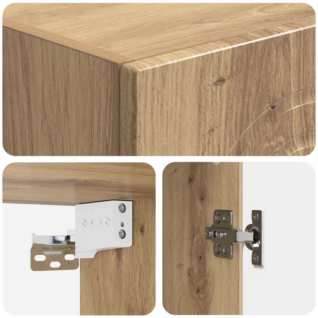 vidaXL Szafka ścienna 33 x 34,5 x 90 cm Drewno inżynieryjne