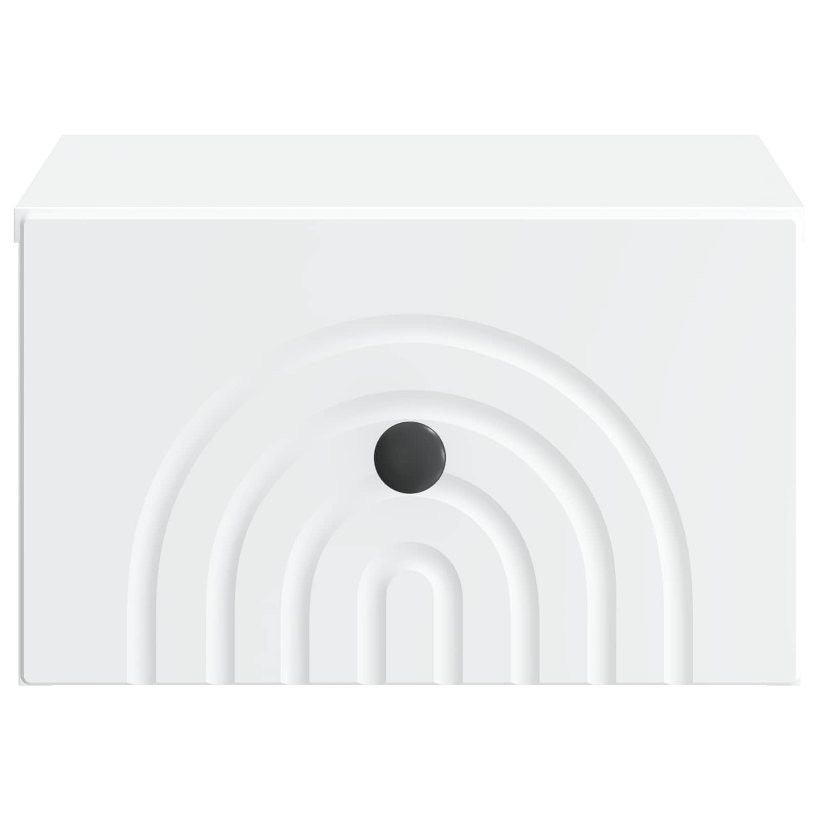 vidaXL Wisząca Szafka Nocna z szufladą 2 pcs Biały 33 x 34,5 x 20 cm