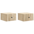 vidaXL Wisząca Szafka Nocna 2 pcs dąb Sonoma 33 x 34,5 x 20 cm