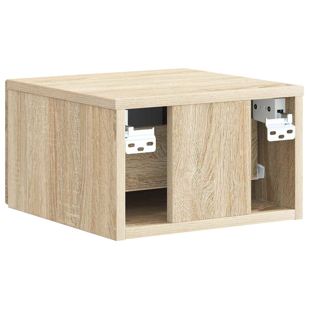 vidaXL Wisząca Szafka Nocna 2 pcs dąb Sonoma 33 x 34,5 x 20 cm