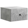 vidaXL Wisząca Szafka Nocna Betonowy szary 33 x 34,5 x 20 cm