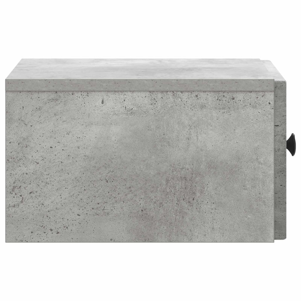 vidaXL Wisząca Szafka Nocna 2 pcs Betonowy szary 33 x 34,5 x 20 cm