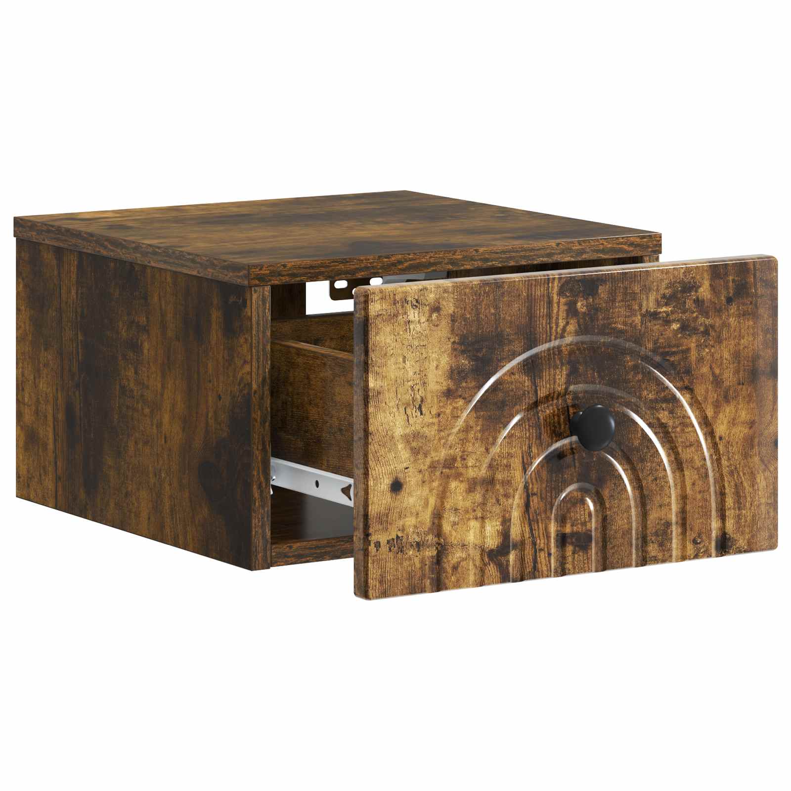 vidaXL Wisząca Szafka Nocna 2 pcs Dąb wędzony 33 x 34,5 x 20 cm