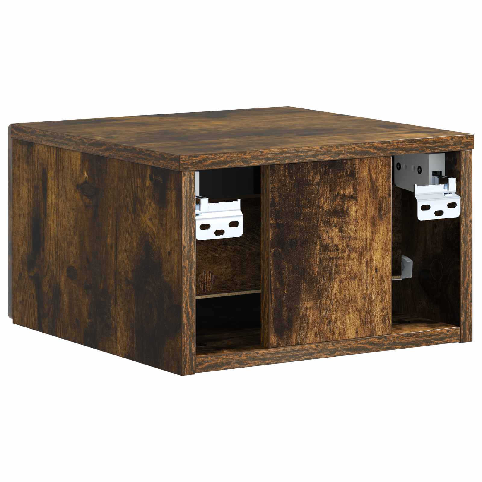 vidaXL Wisząca Szafka Nocna 2 pcs Dąb wędzony 33 x 34,5 x 20 cm