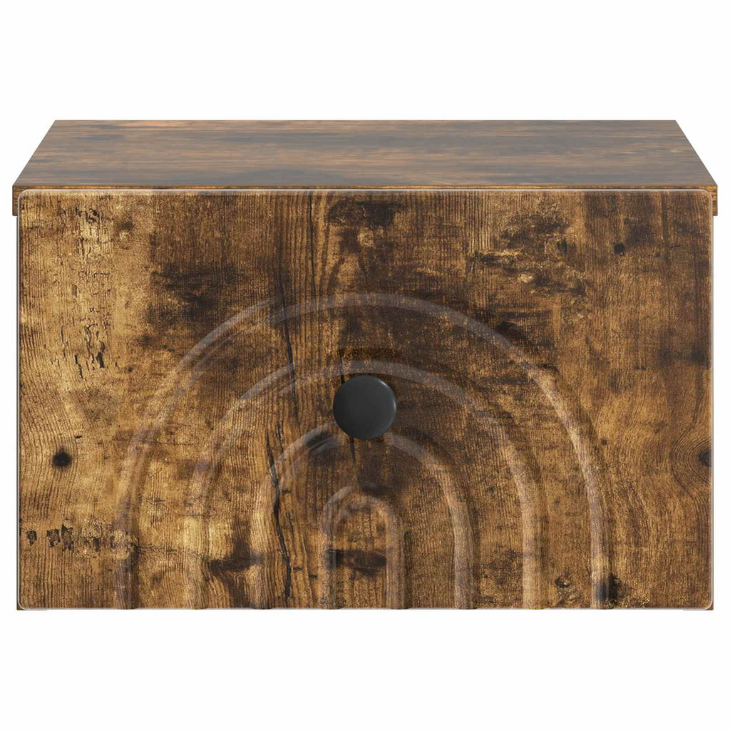 vidaXL Wisząca Szafka Nocna 2 pcs Dąb wędzony 33 x 34,5 x 20 cm