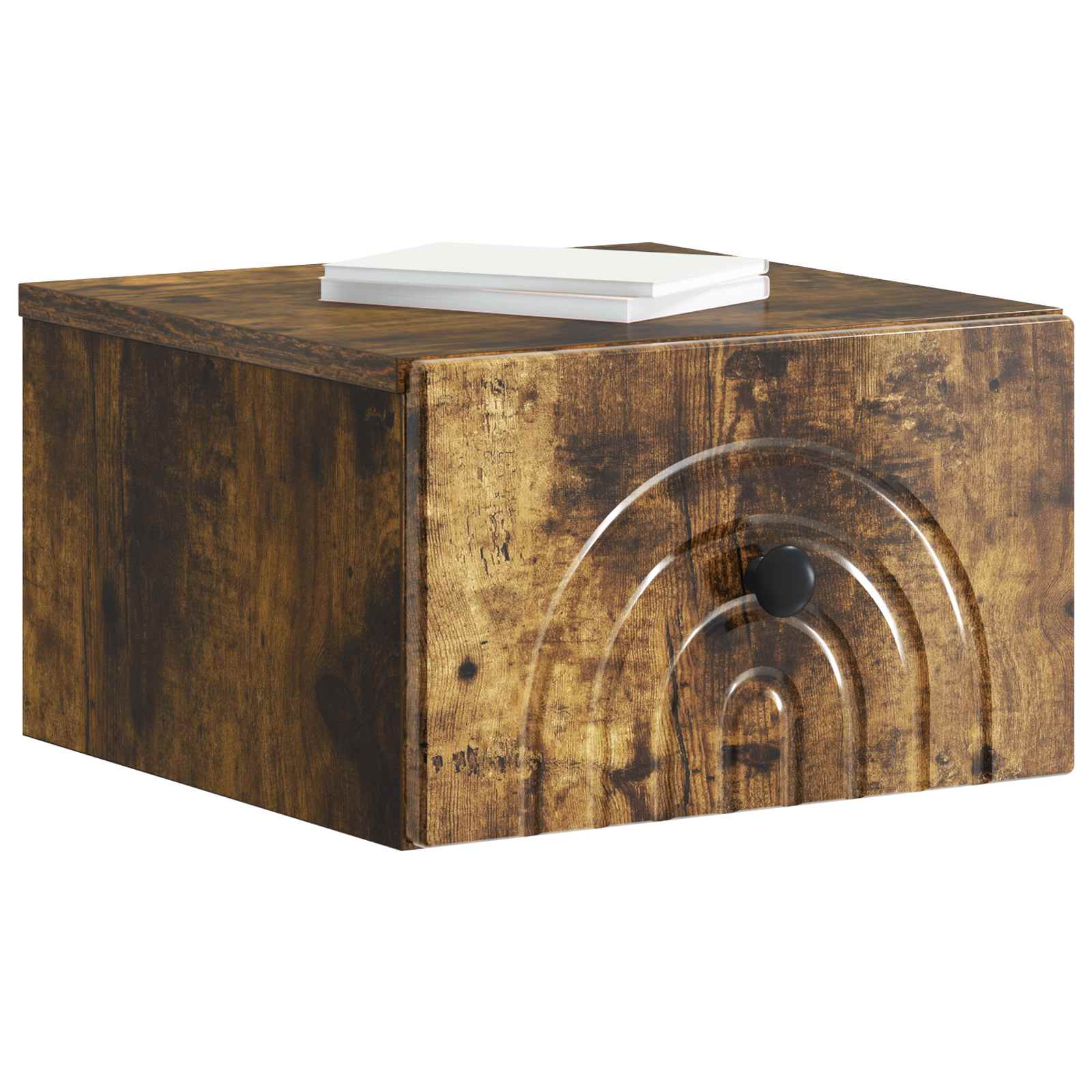 vidaXL Wisząca Szafka Nocna 2 pcs Dąb wędzony 33 x 34,5 x 20 cm