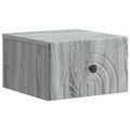 vidaXL Wisząca Szafka Nocna z szufladą Szary Sonoma 33 x 34,5 x 20 cm