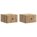 vidaXL Wisząca Szafka Nocna 2 pcs Dąb artisan 33 x 34,5 x 20 cm