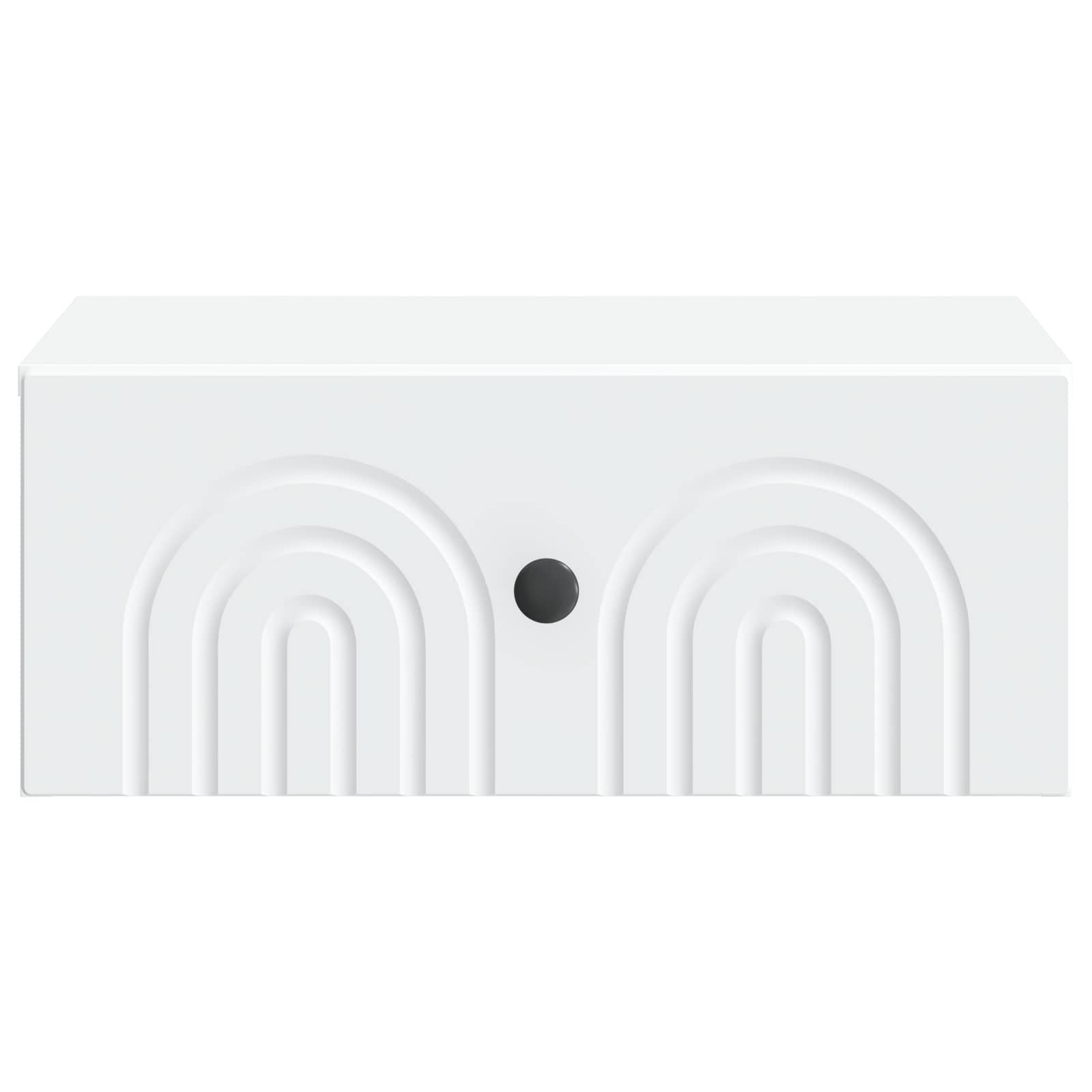 vidaXL Wisząca Szafka Nocna z szufladą 2 pcs Biały 49 x 34,5 x 20 cm