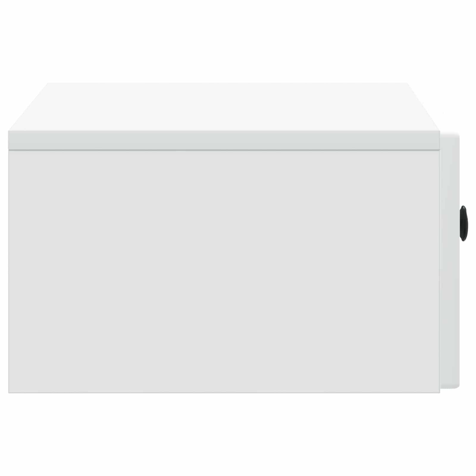 vidaXL Wisząca Szafka Nocna z szufladą 2 pcs Biały 49 x 34,5 x 20 cm