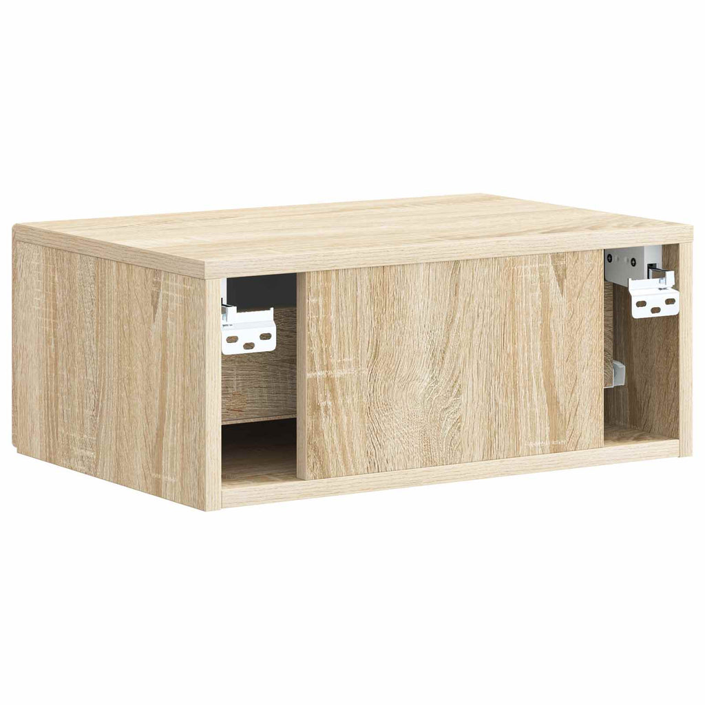 vidaXL Wisząca Szafka Nocna z szufladą dąb Sonoma 49 x 34,5 x 20 cm