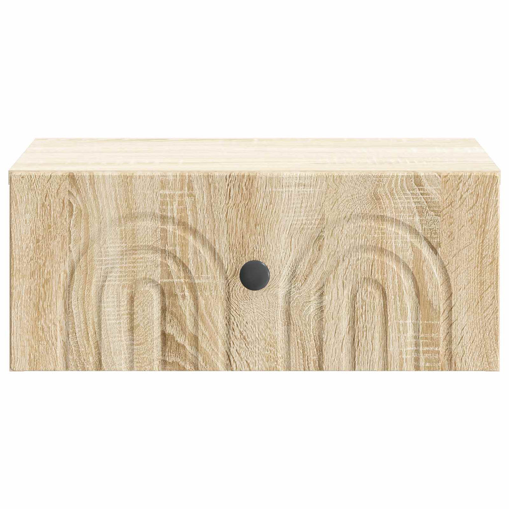 vidaXL Wisząca Szafka Nocna z szufladą dąb Sonoma 49 x 34,5 x 20 cm