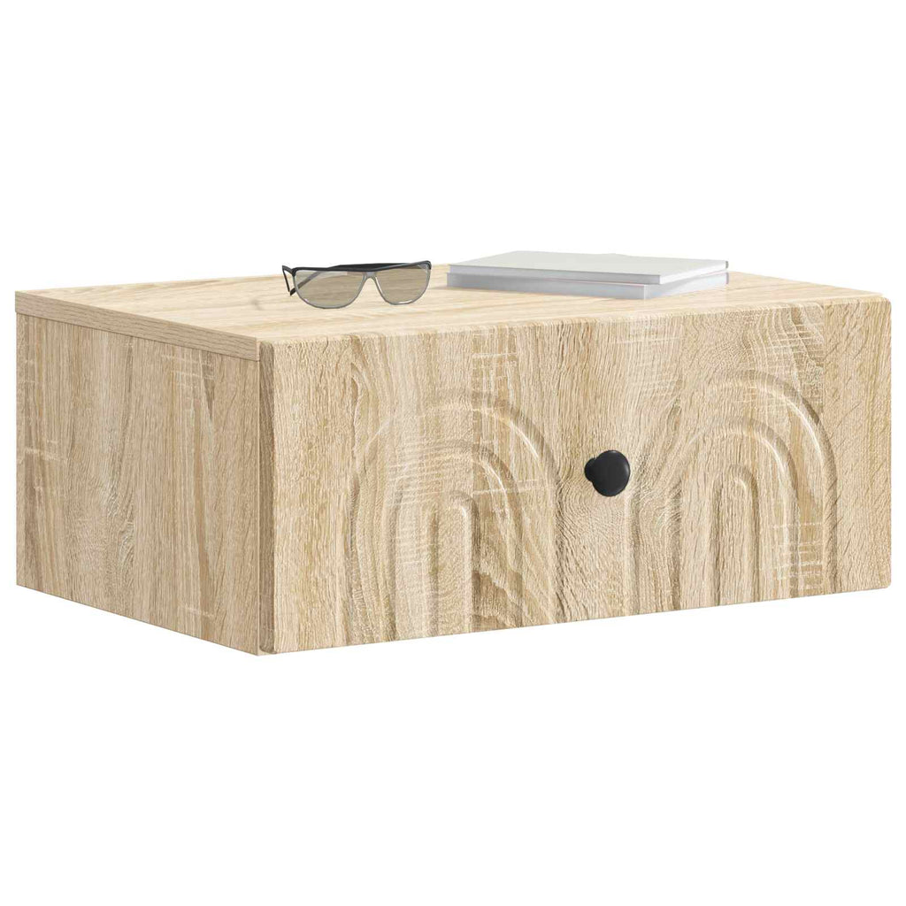 vidaXL Wisząca Szafka Nocna 2 pcs dąb Sonoma 49 x 34,5 x 20 cm