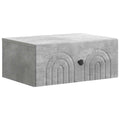 vidaXL Wisząca Szafka Nocna Betonowy szary 49 x 34,5 x 20 cm