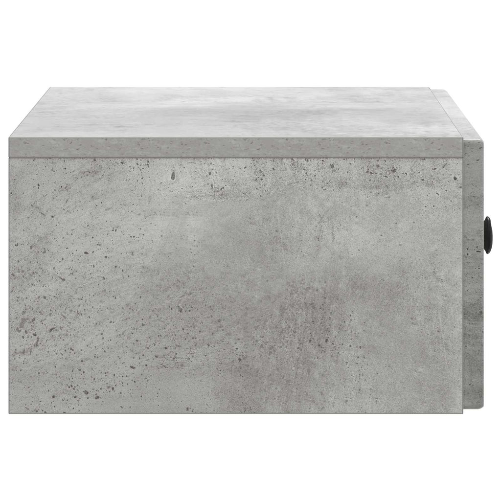 vidaXL Wisząca Szafka Nocna Betonowy szary 49 x 34,5 x 20 cm