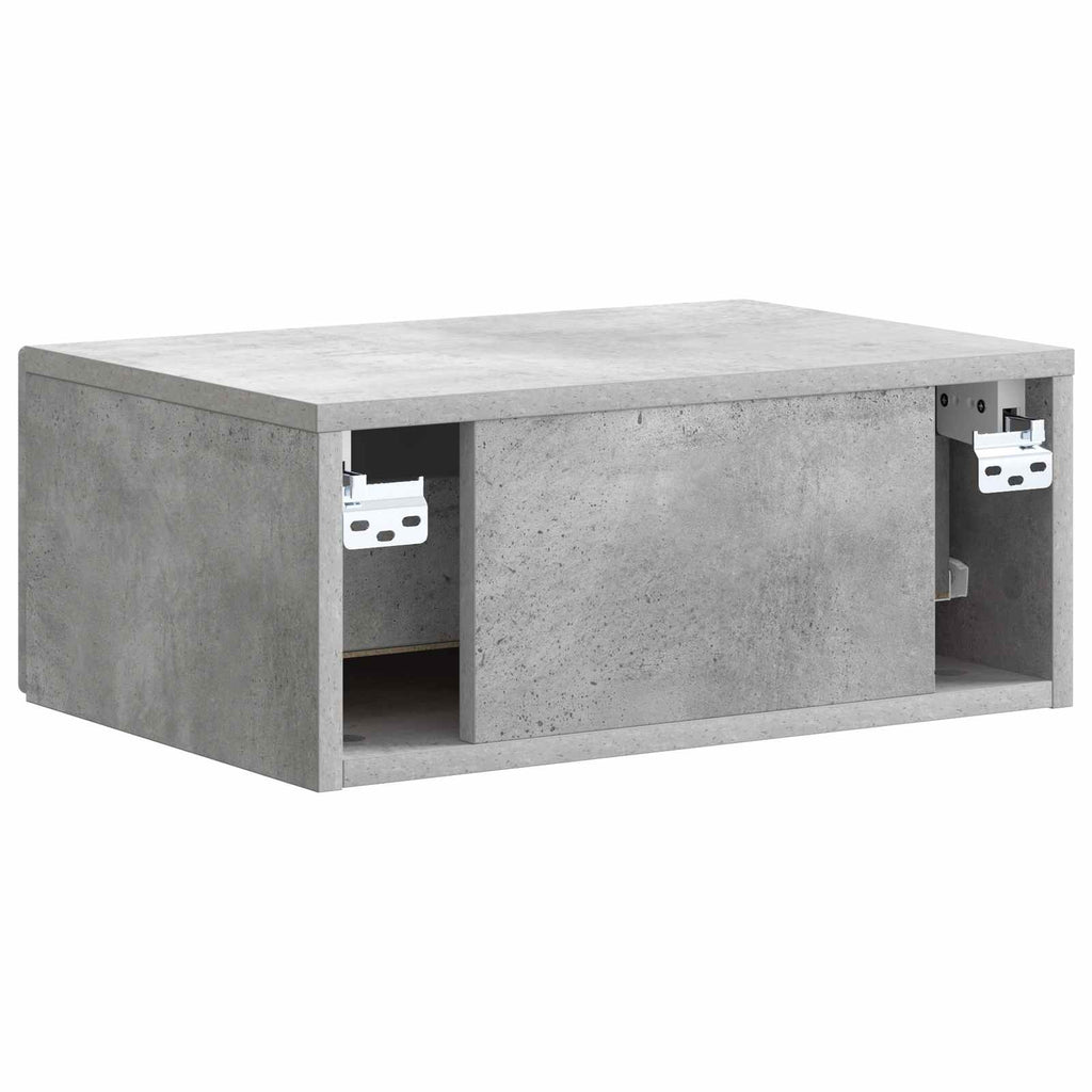 vidaXL Wisząca Szafka Nocna 2 pcs Betonowy szary 49 x 34,5 x 20 cm