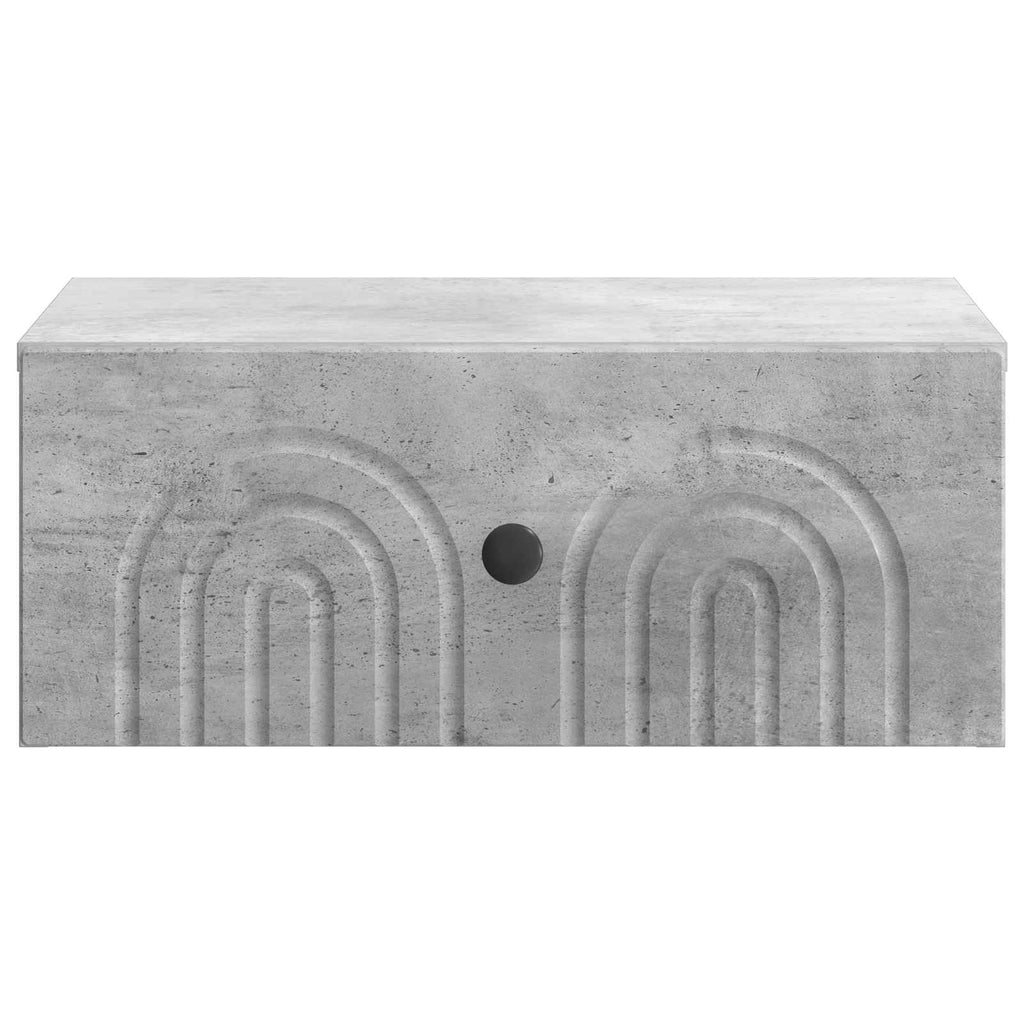 vidaXL Wisząca Szafka Nocna 2 pcs Betonowy szary 49 x 34,5 x 20 cm