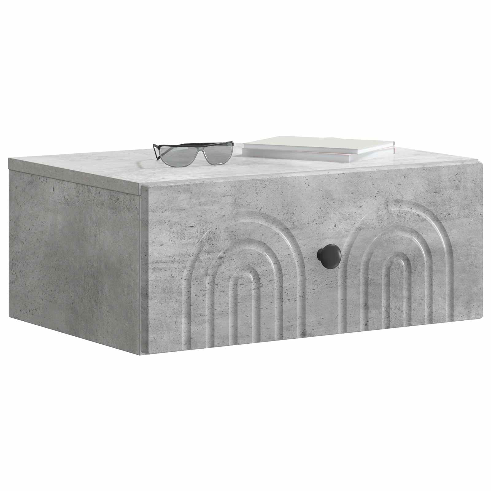 vidaXL Wisząca Szafka Nocna 2 pcs Betonowy szary 49 x 34,5 x 20 cm