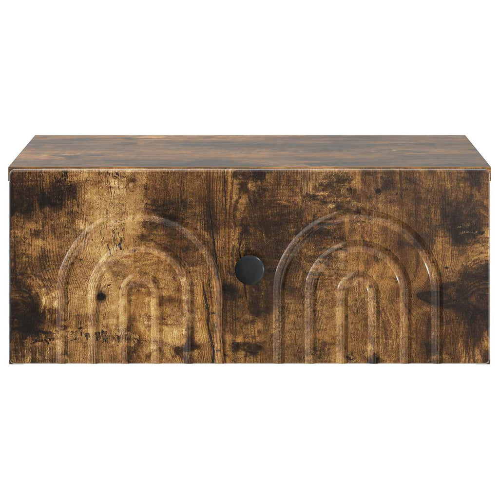 vidaXL Wisząca Szafka Nocna z szufladą Dąb wędzony 49 x 34,5 x 20 cm