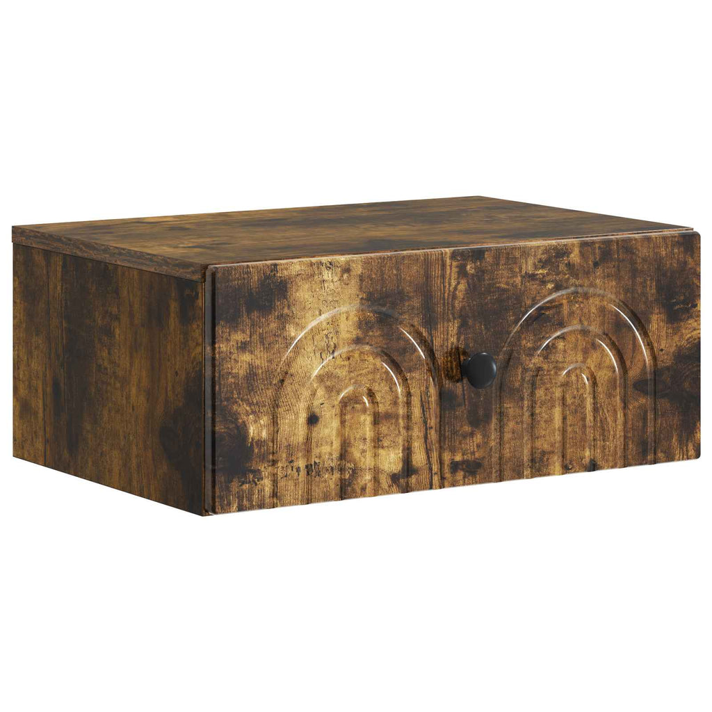 vidaXL Wisząca Szafka Nocna 2 pcs Dąb wędzony 49 x 34,5 x 20 cm
