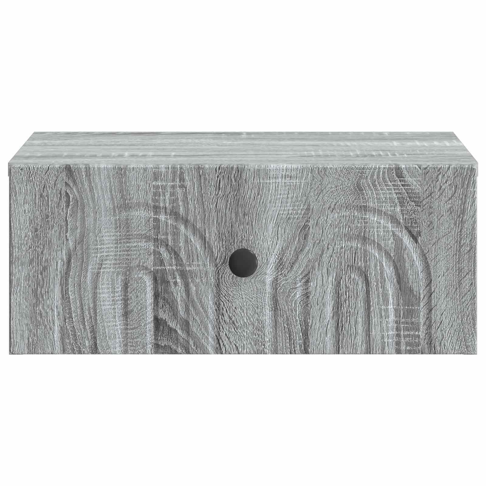 vidaXL Wisząca Szafka Nocna z szufladą Szary Sonoma 49 x 34,5 x 20 cm