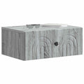 vidaXL Wisząca Szafka Nocna z szufladą Szary Sonoma 49 x 34,5 x 20 cm