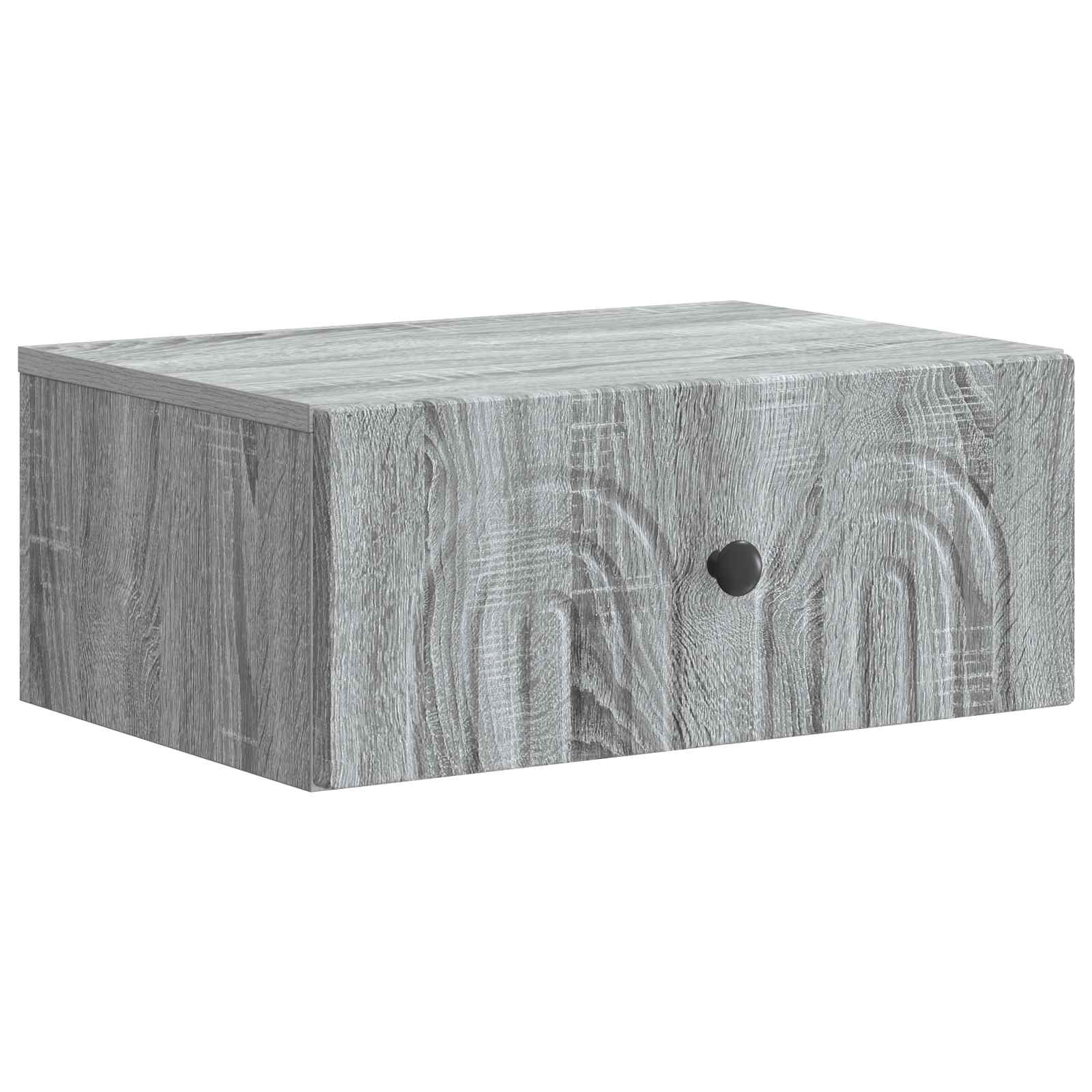vidaXL Wisząca Szafka Nocna 2 pcs Szary Sonoma 49 x 34,5 x 20 cm