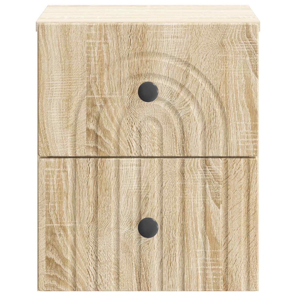 vidaXL Wisząca Szafka Nocna z szufladą dąb Sonoma 33 x 34,5 x 40 cm