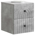 vidaXL Wisząca Szafka Nocna Betonowy szary 33 x 34,5 x 40 cm