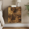 vidaXL Wisząca Szafka Nocna z szufladą Dąb wędzony 33 x 34,5 x 40 cm