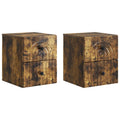 vidaXL Wisząca Szafka Nocna 2 pcs Dąb wędzony 33 x 34,5 x 40 cm