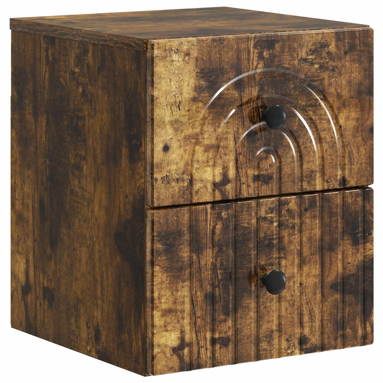 vidaXL Wisząca Szafka Nocna 2 pcs Dąb wędzony 33 x 34,5 x 40 cm