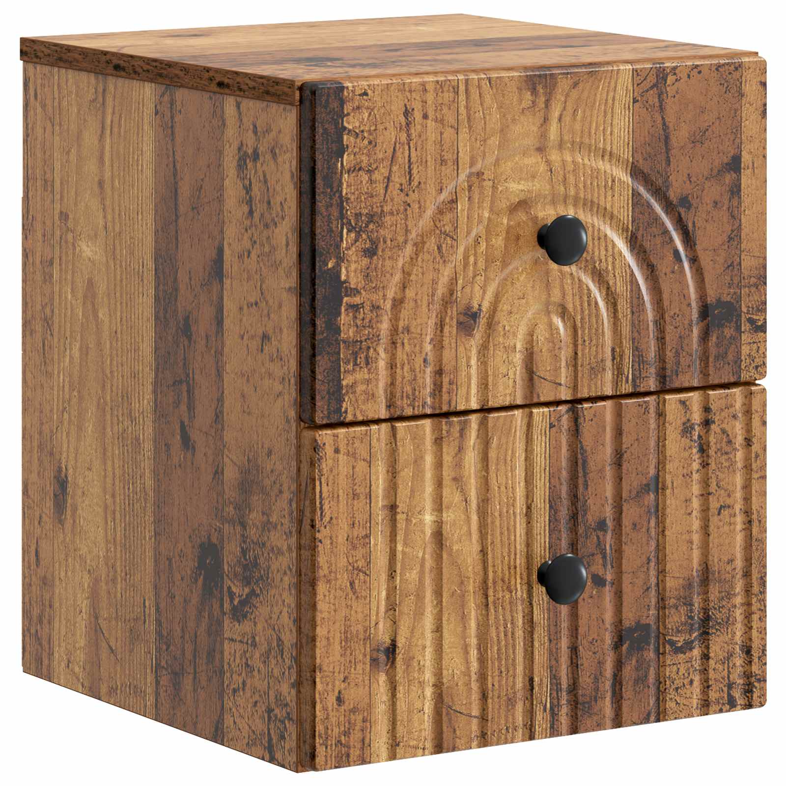 vidaXL Wisząca Szafka Nocna 2 pcs Stare drewno 33 x 34,5 x 40 cm