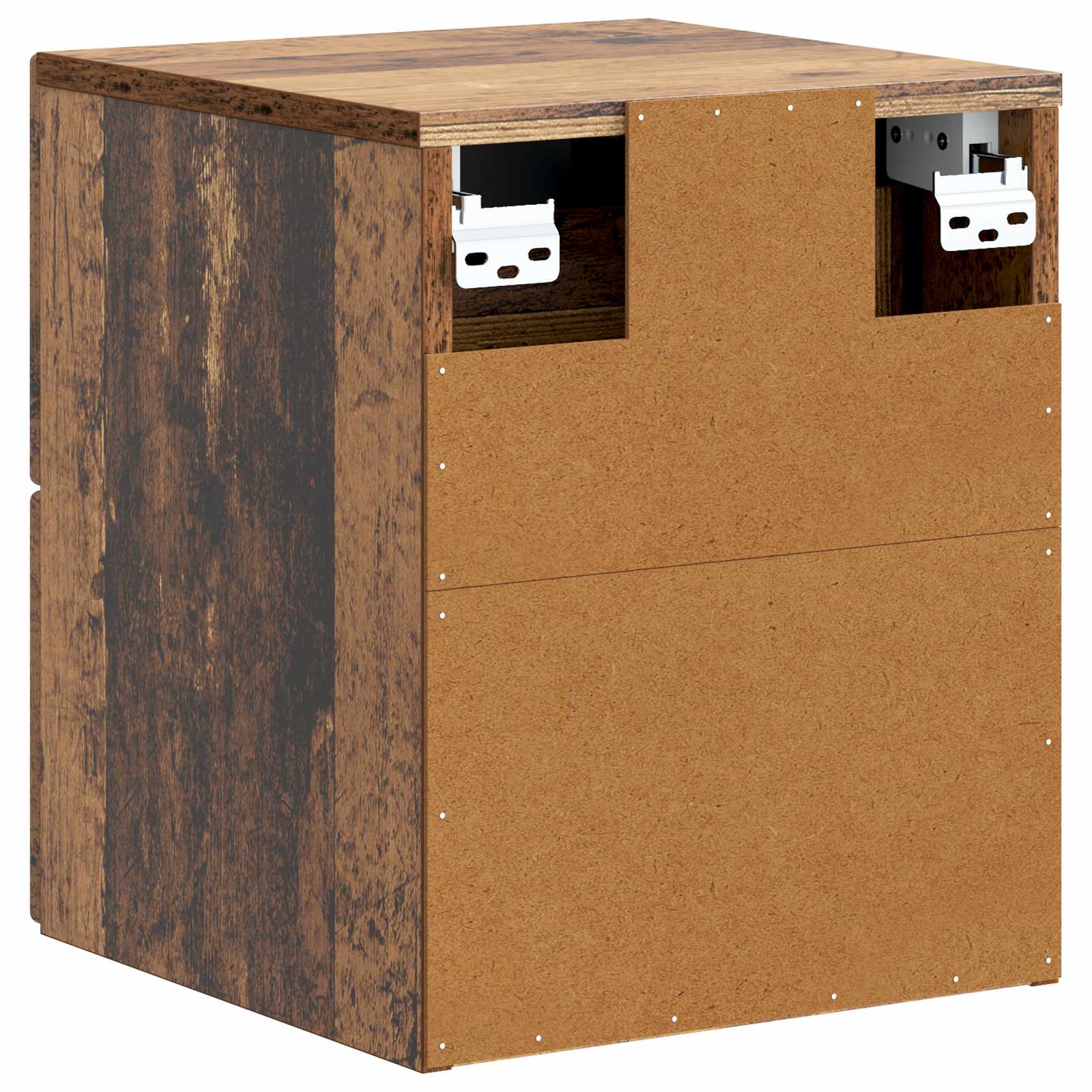 vidaXL Wisząca Szafka Nocna 2 pcs Stare drewno 33 x 34,5 x 40 cm