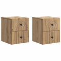 vidaXL Wisząca Szafka Nocna 2 pcs Dąb artisan 33 x 34,5 x 40 cm