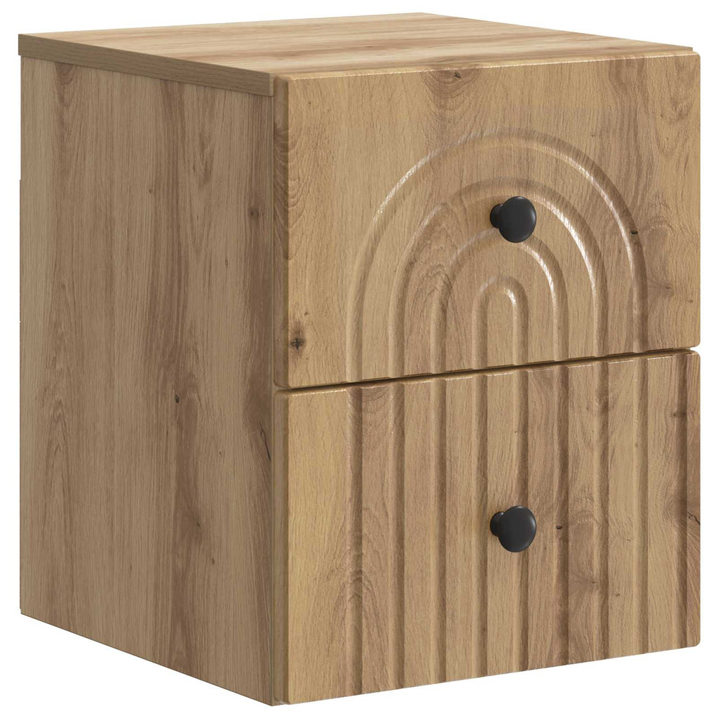vidaXL Wisząca Szafka Nocna 2 pcs Dąb artisan 33 x 34,5 x 40 cm