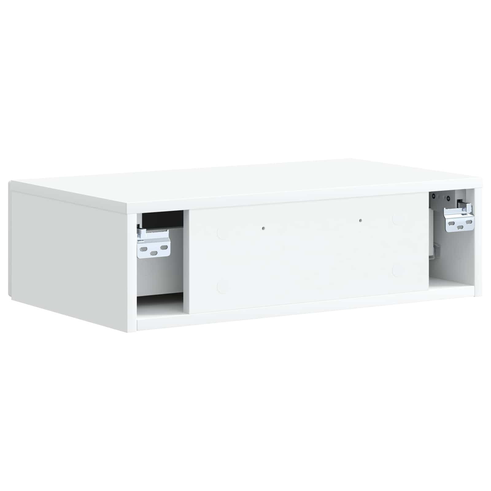 vidaXL Stolik boczny montowany na ścianie Biały 59 x 34,5 x 17 cm