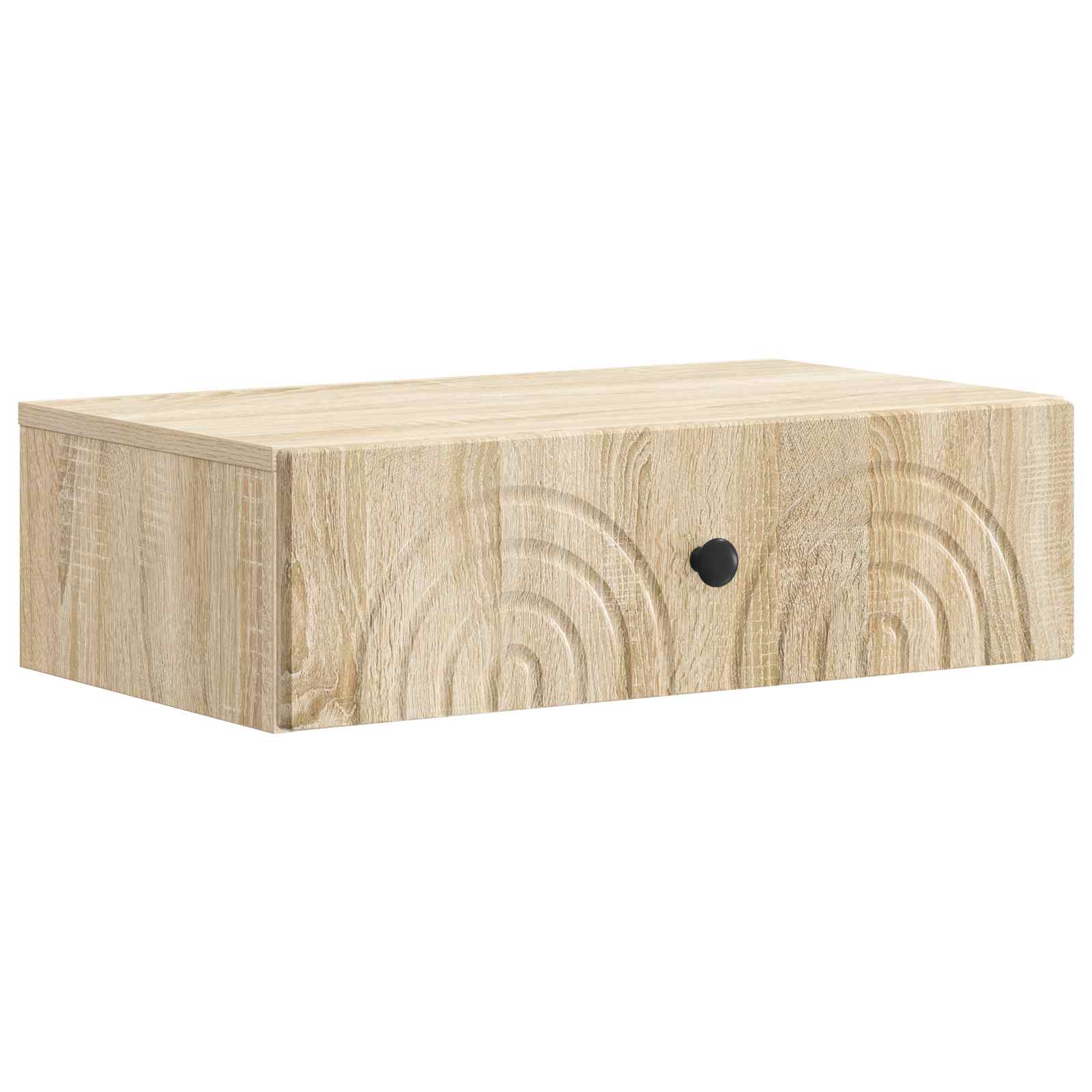vidaXL Stolik boczny montowany na ścianie dąb Sonoma 59 x 34,5 x 17 cm