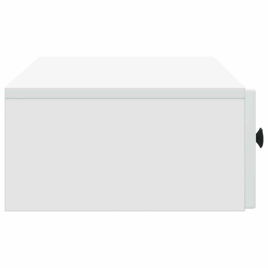 vidaXL Stolik boczny montowany na ścianie Biały 87,5 x 34,5 x 17 cm