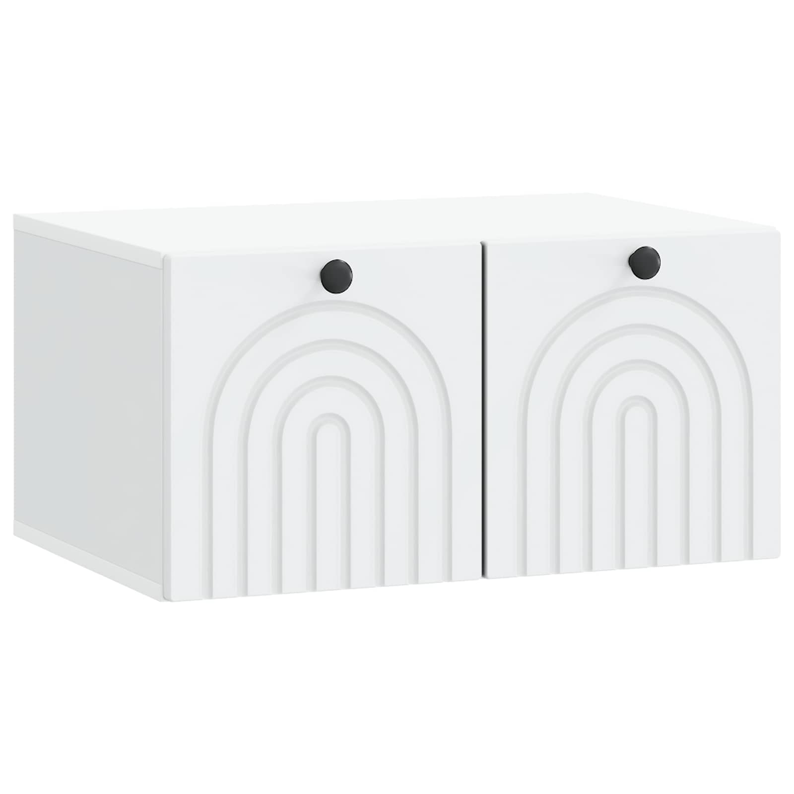 vidaXL Szafka RTV montowana na ścianie Biały 59,5 x 41 x 30 cm