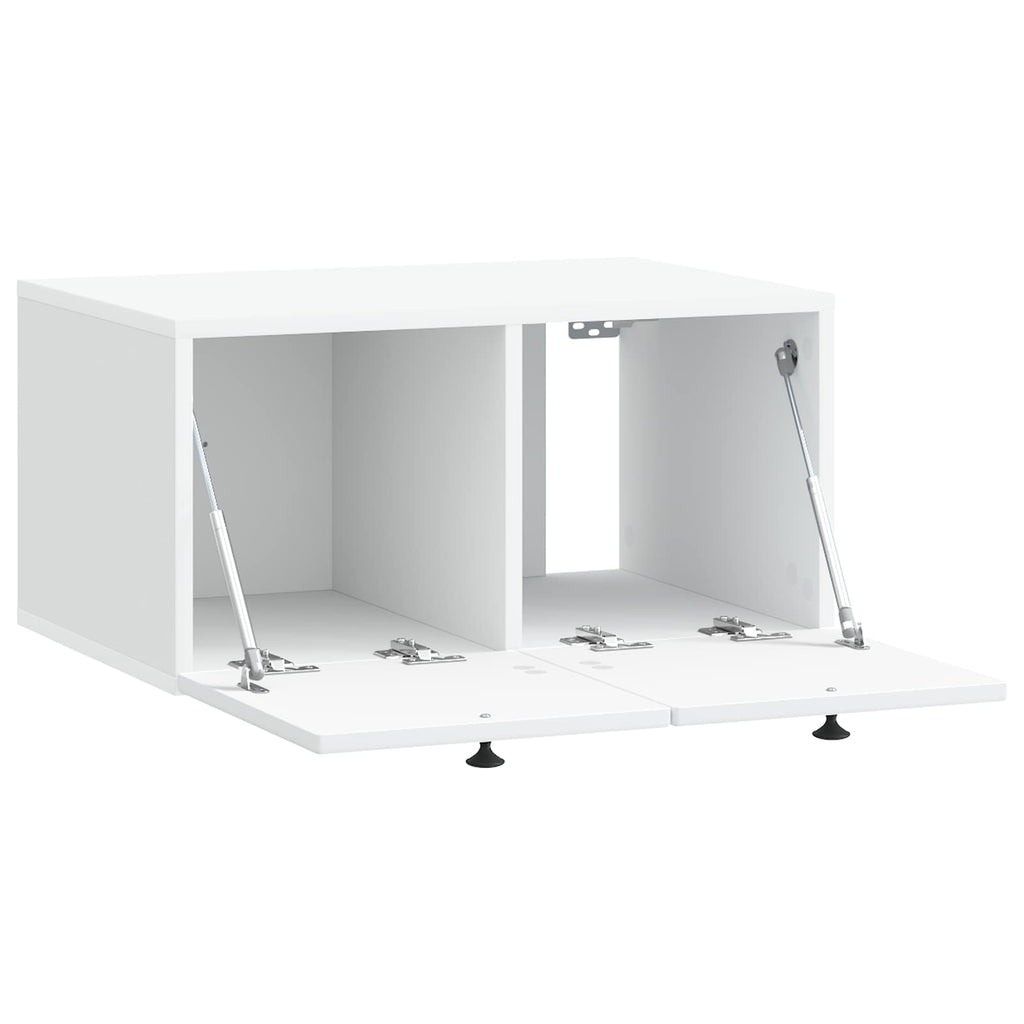 vidaXL Szafka RTV montowana na ścianie Biały 59,5 x 41 x 30 cm