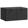 vidaXL Szafka RTV montowana na ścianie Czarny 59,5 x 41 x 30 cm