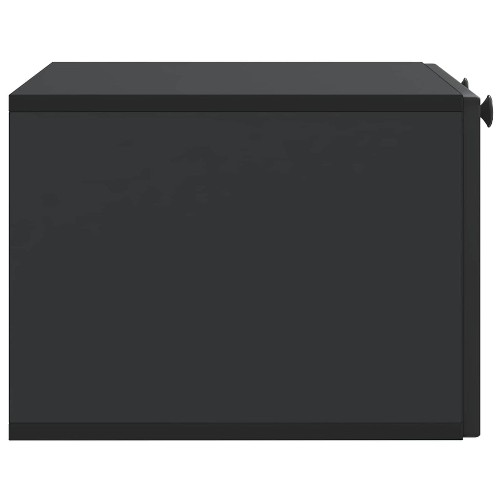 vidaXL Szafka RTV montowana na ścianie Czarny 59,5 x 41 x 30 cm