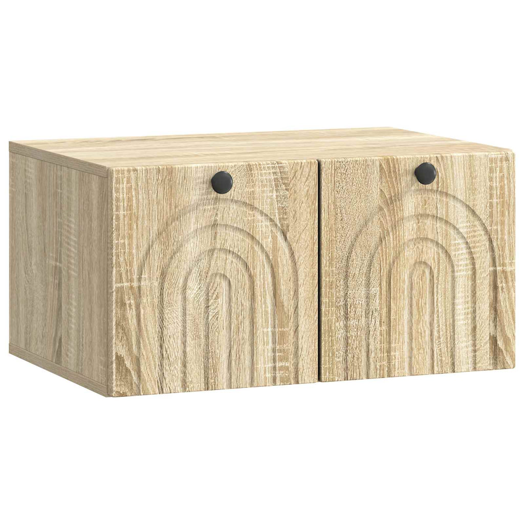 vidaXL Szafka RTV montowana na ścianie dąb Sonoma 59,5 x 41 x 30 cm