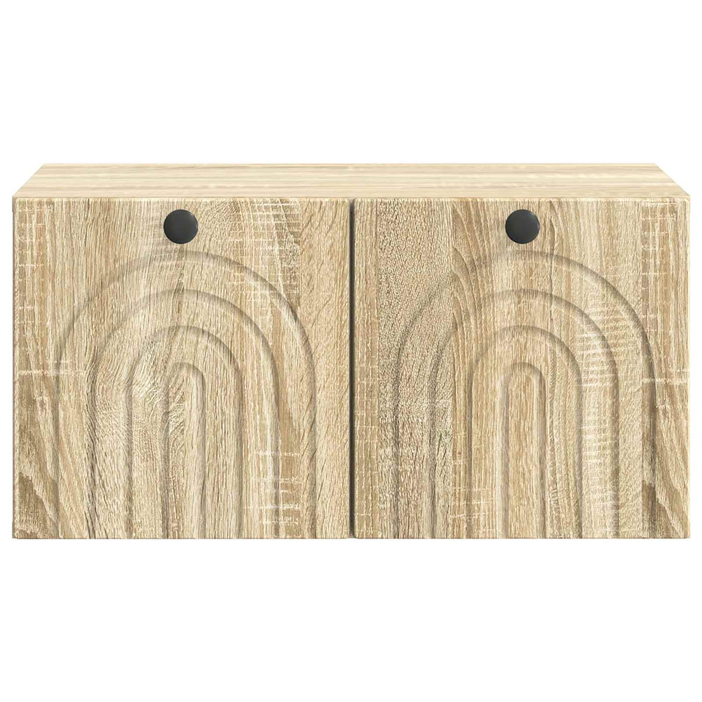 vidaXL Szafka RTV montowana na ścianie dąb Sonoma 59,5 x 41 x 30 cm